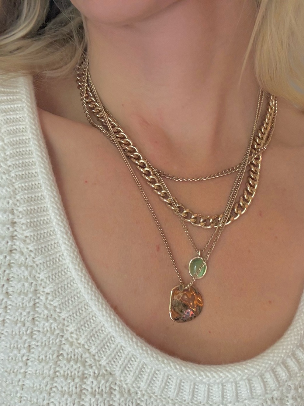 Free People Layered Gem Necklace
